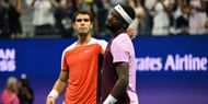 Carlos Alcaraz and Frances Tiafoe at the 2022 US Open
